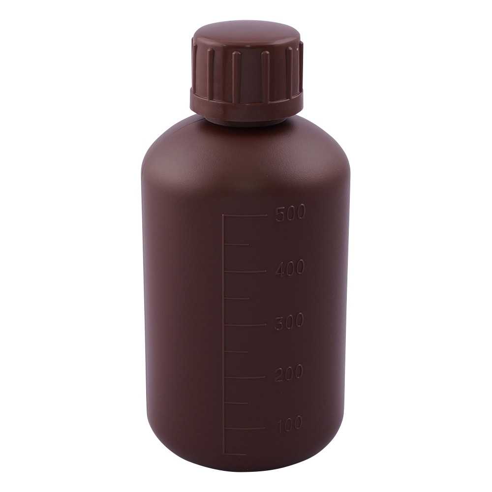 ニッコー・ハンセン 標準規格瓶 丸型細口(遮光) 500mL 1本 1031-23 1本(ご注文単位1本)【直送品】