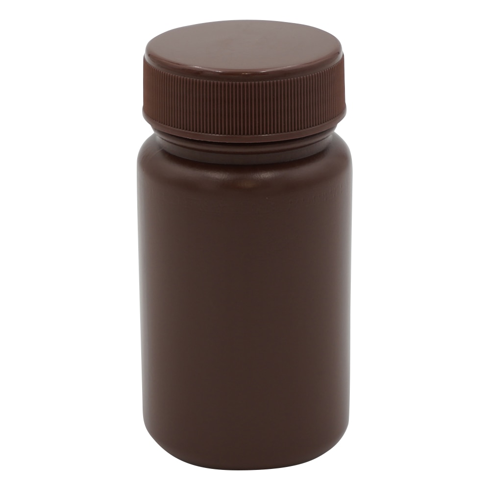 ニッコー・ハンセン 標準規格瓶 丸型広口(遮光) 100mL 1本 1032-01 1本(ご注文単位1本)【直送品】