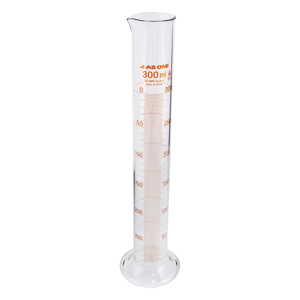 アズワン メスシリンダー 高精度 300mL 1個(ご注文単位1個)【直送品】