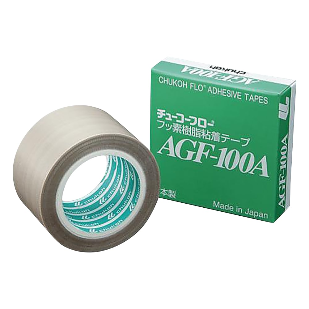 中興化成工業 フッ素樹脂粘着テープ 13×0.13mm×10m AGF-100A-0.13-13 1個(ご注文単位1個)【直送品】
