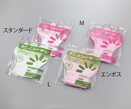 アズワン サニメント手袋　ポリパック　スタンダード　M　10パック　1000枚　 1箱（ご注文単位1箱）【直送品】