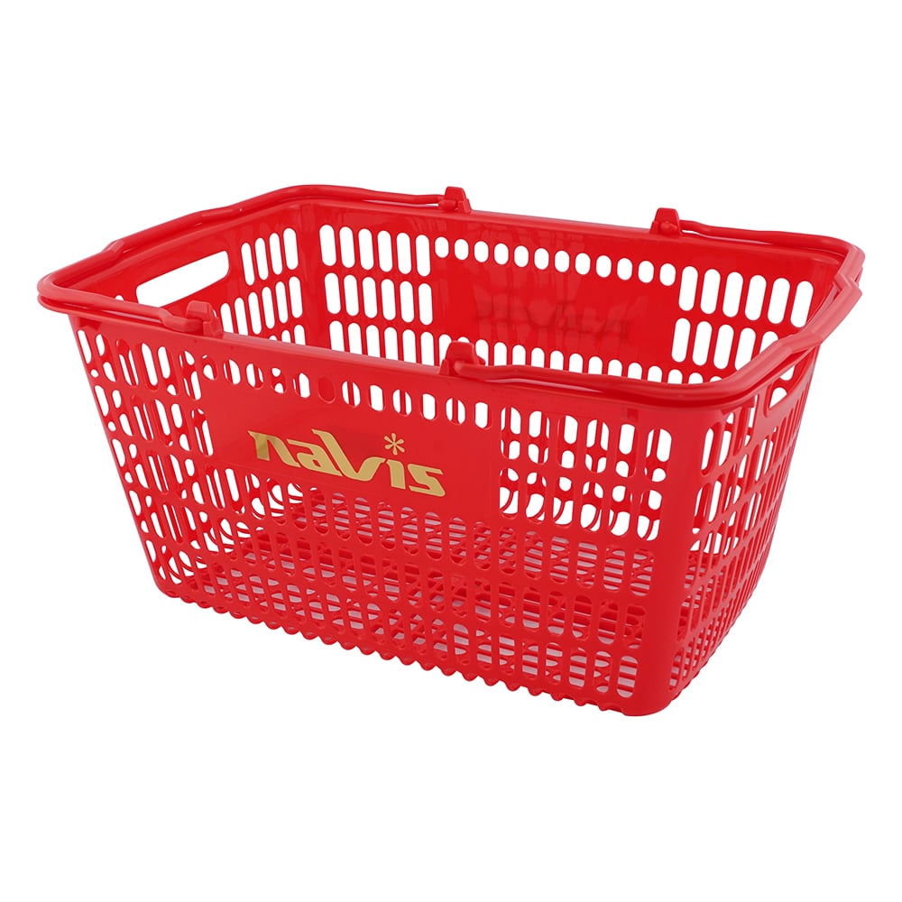 ナビス(アズワン) マルチ手提げバスケット33 レッド 1個(ご注文単位1個)【直送品】