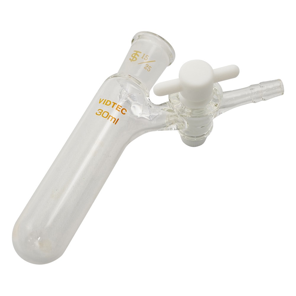 コスモスビード(VIDTEC) シュレンク管(Dタイプ・PTFEコック) 30mL 7009-01 1個(ご注文単位1個)【直送品】