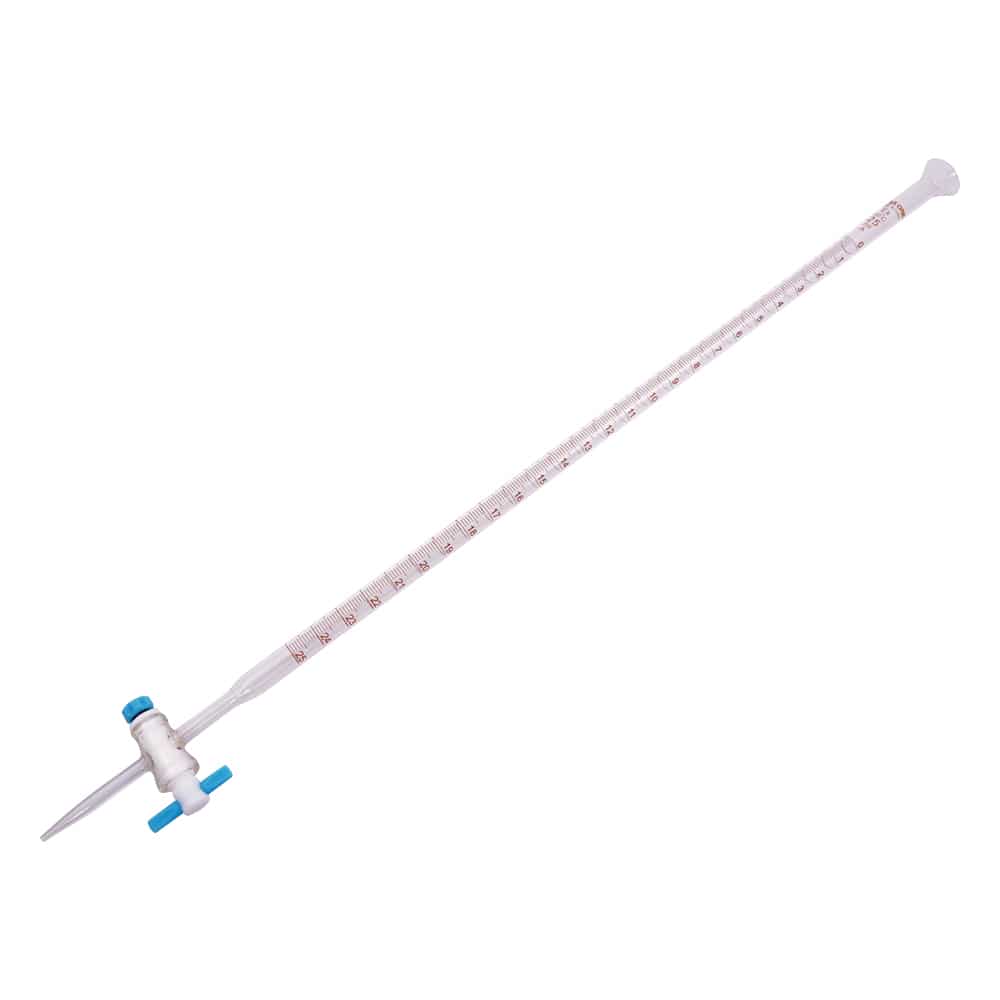 アズワン 広口ビュレット(PTFEコック付) 25mL BPS25 1本(ご注文単位1本)【直送品】