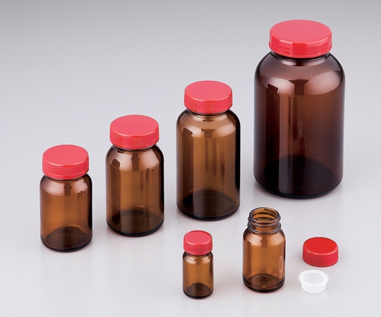 アズワン 規格瓶SCC　茶　30本入　(純水洗浄処理済み)　No.14K 1箱（ご注文単位1箱）【直送品】