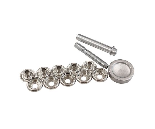 DESCO アース線接続用スナップファスナー(5組) 及び 取付け工具セット 3090 1セット(ご注文単位1セット)【直送品】