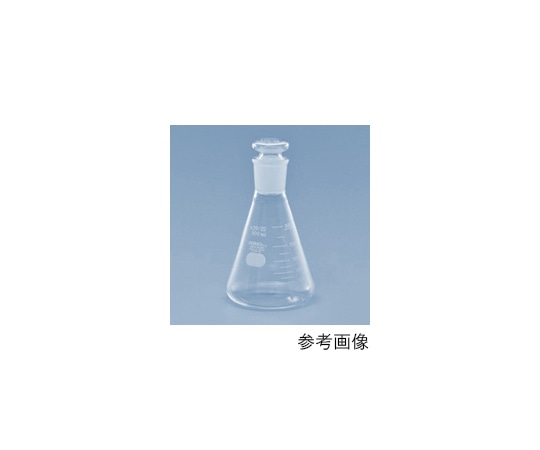 AGCテクノグラス・IWAKI 共通摺合せ共栓三角フラスコ(中形栓付) 300mL 5021FK300-29 1個(ご注文単位1個)【直送品】