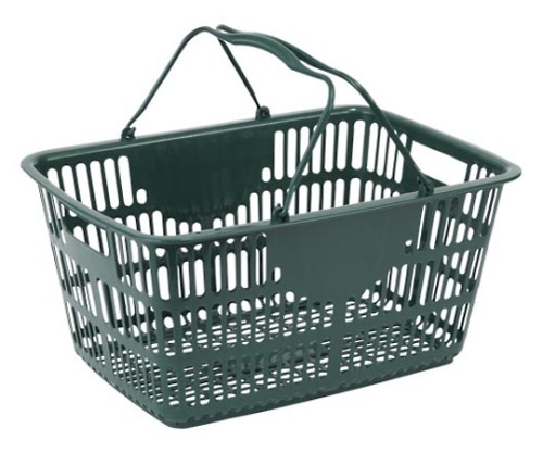 ナンシン ショッピングバスケット ダークグリーン NSW-33 1個(ご注文単位1個)【直送品】