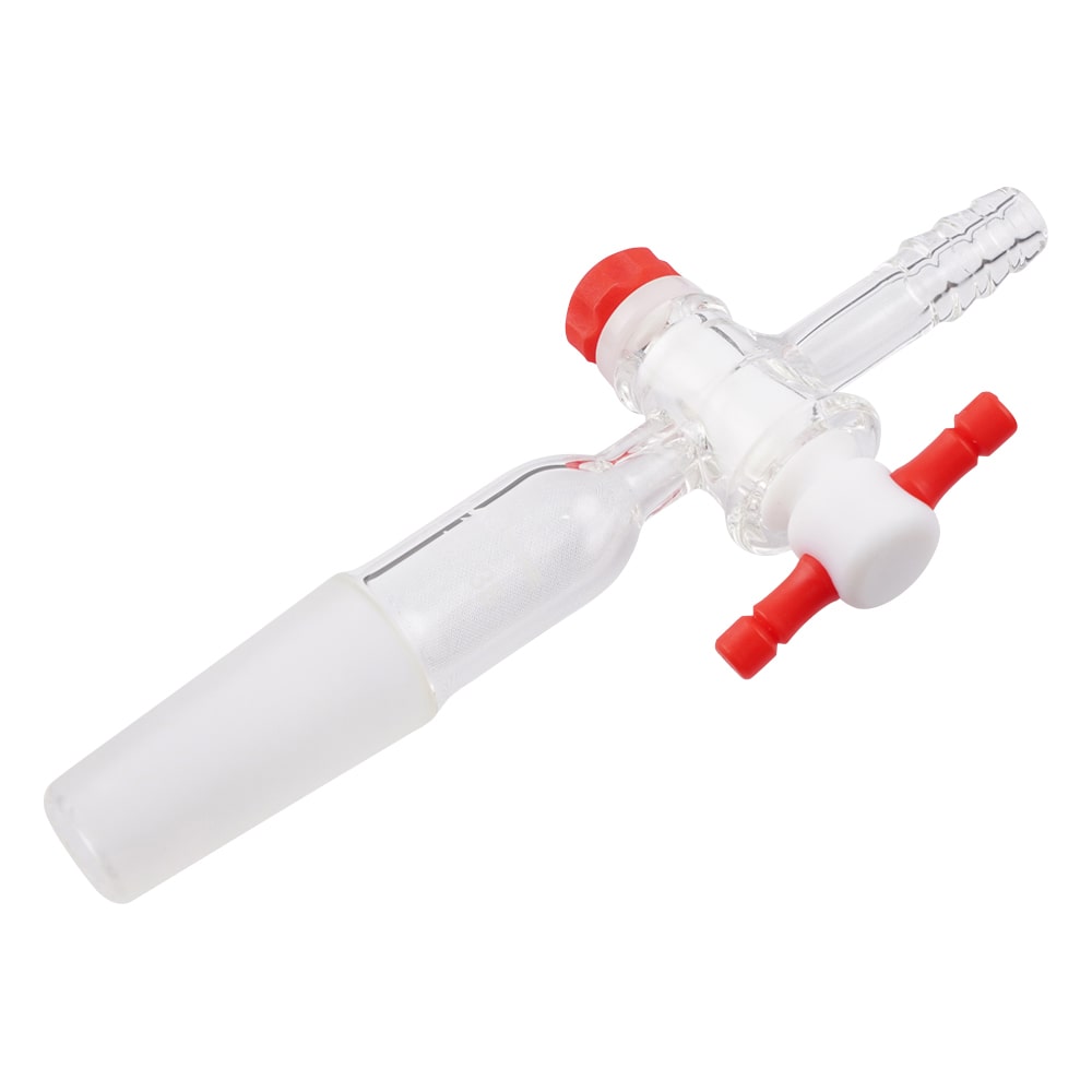 アズワン 排気管 直管 PTFEコック VSF1938 1個(ご注文単位1個)【直送品】