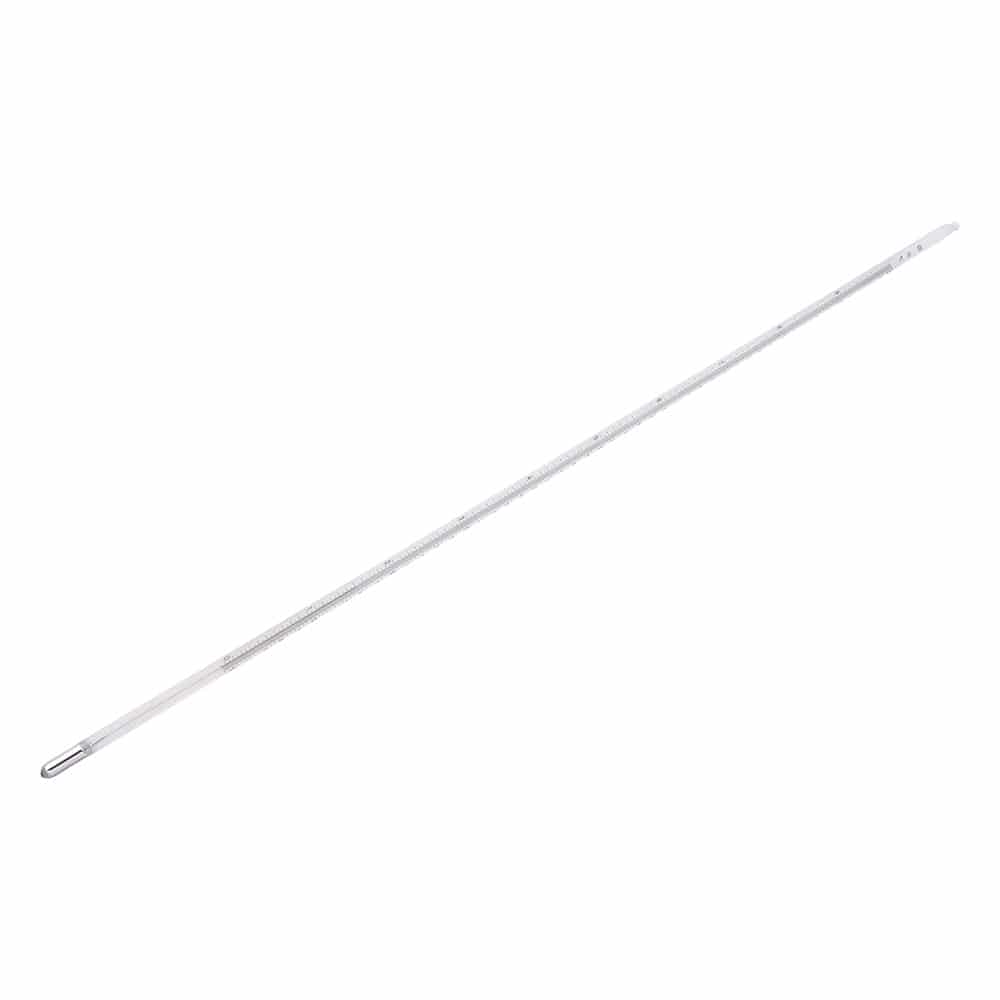 日本計量器工業 精密棒状水銀温度計(最小目盛:0.1℃) 0~100℃ 450mm JC-2041 1本(ご注文単位1本)【直送品】