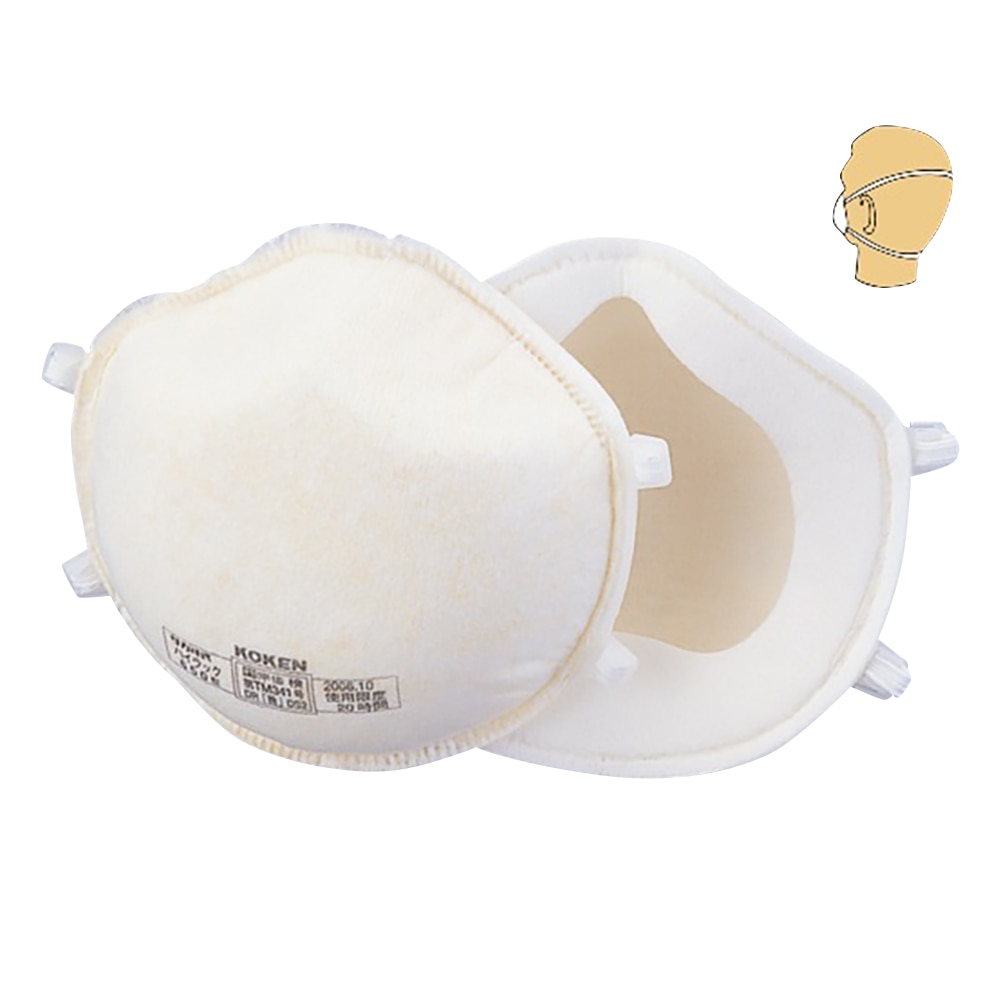 興研 防じんマスク(ヘッドループ) ハイラック650-02(10枚入) 1箱(ご注文単位1箱)【直送品】