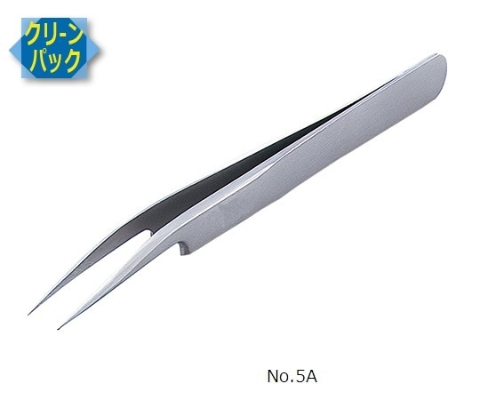 RUBIS MEISTER ピンセット SA(耐酸鋼)製 クリーンパック No.5A 5A-SA 1本(ご注文単位1本)【直送品】