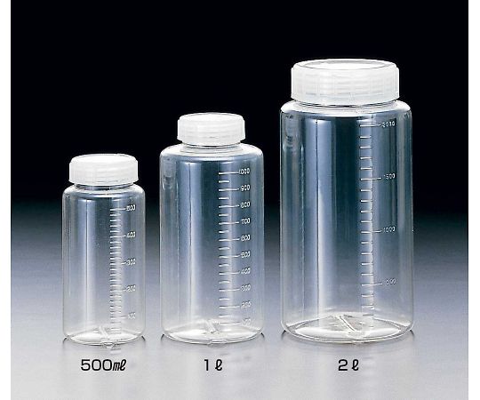 サンプラテック サンプラR クリアー広口ボトル 500mL 02015 1本(ご注文単位1本)【直送品】