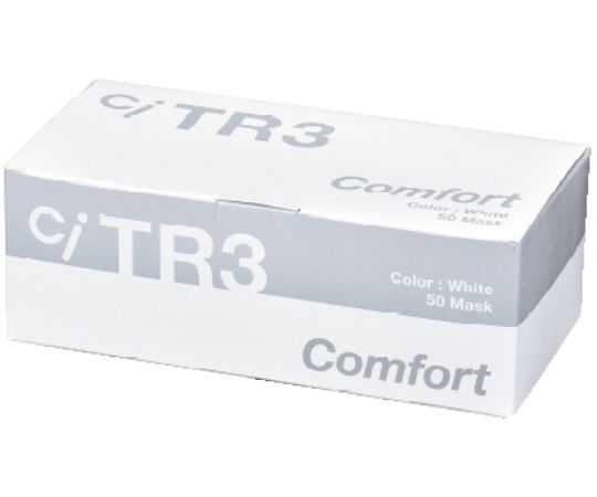歯愛メディカル TR3 コンフォートマスク ホワイト (Sサイズ) 50枚入 1箱(ご注文単位1箱)【直送品】