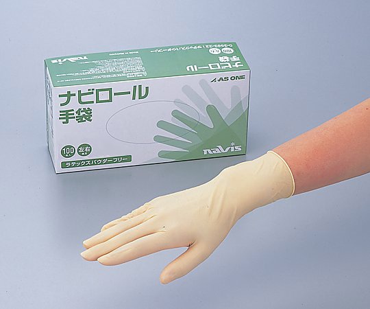 ナビス（アズワン） ナビロール手袋　L　100枚入り　 1箱（ご注文単位1箱）【直送品】