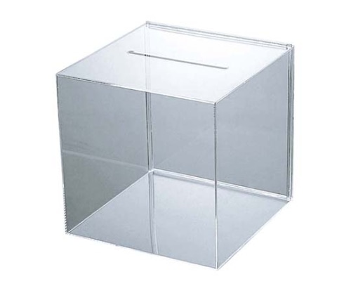 友屋 応募箱 41434 透明 3857300 1個(ご注文単位1個)【直送品】