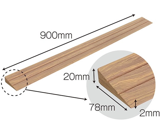 カーボーイ 痛くないぞ ゆるやかスローブ 90×7.8×2cm IT-02 1本(ご注文単位1本)【直送品】