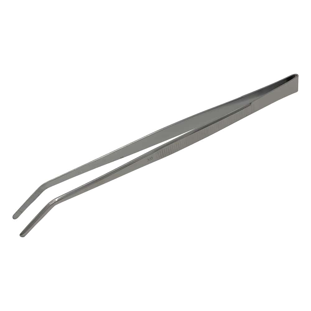 アズワン ステンレス製ピンセット 先曲 300mm 1本(ご注文単位1本)【直送品】