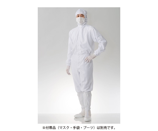 東洋リントフリー 防塵フード一体ツナギ服 白　FH197C-01 3L 1枚（ご注文単位1枚）【直送品】