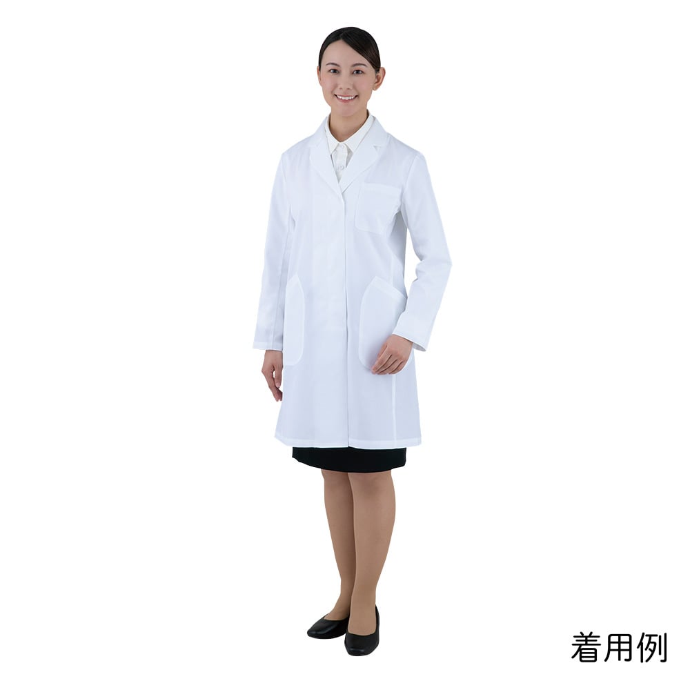 ナガイレーベン 女子診察衣 (シングル) ホワイト/L EM3035 1枚(ご注文単位1枚)【直送品】
