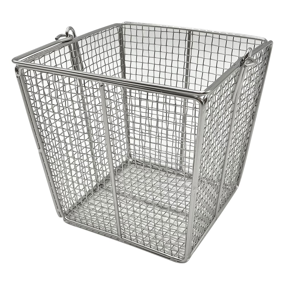 アズワン ステンレス角型洗浄カゴ(テーパ付き) 150角(120角)×150mm 小 1個(ご注文単位1個)【直送品】