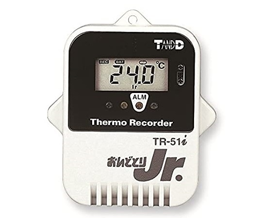 ティアンドデイ 温度記録計(おんどとりJr.)センサー内蔵 -40~80℃ TR-51i 1台(ご注文単位1台)【直送品】
