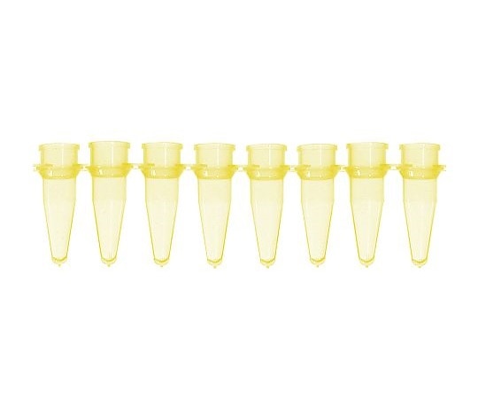 Bio Plas PCRチューブ 8連0.2mL 黄 125本入 5010-3 1袋(ご注文単位1袋)【直送品】