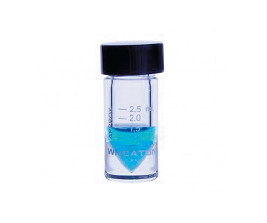 WHEATON ミニバイアル ソリッドキャップ 3mL 目盛 あり 1箱(12本入) W986277NG 1箱(ご注文単位1箱)【直送品】