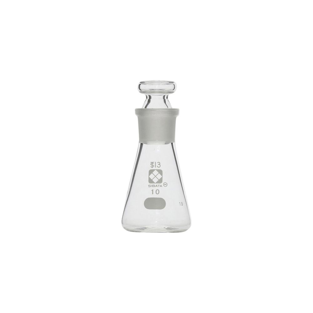 柴田科学 共栓三角フラスコ 10mL 1個(ご注文単位1個)【直送品】