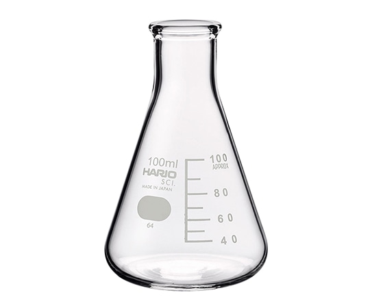 HARIO 三角フラスコ（目安目盛付き）　100mL　SF-100 1個（ご注文単位1個）【直送品】