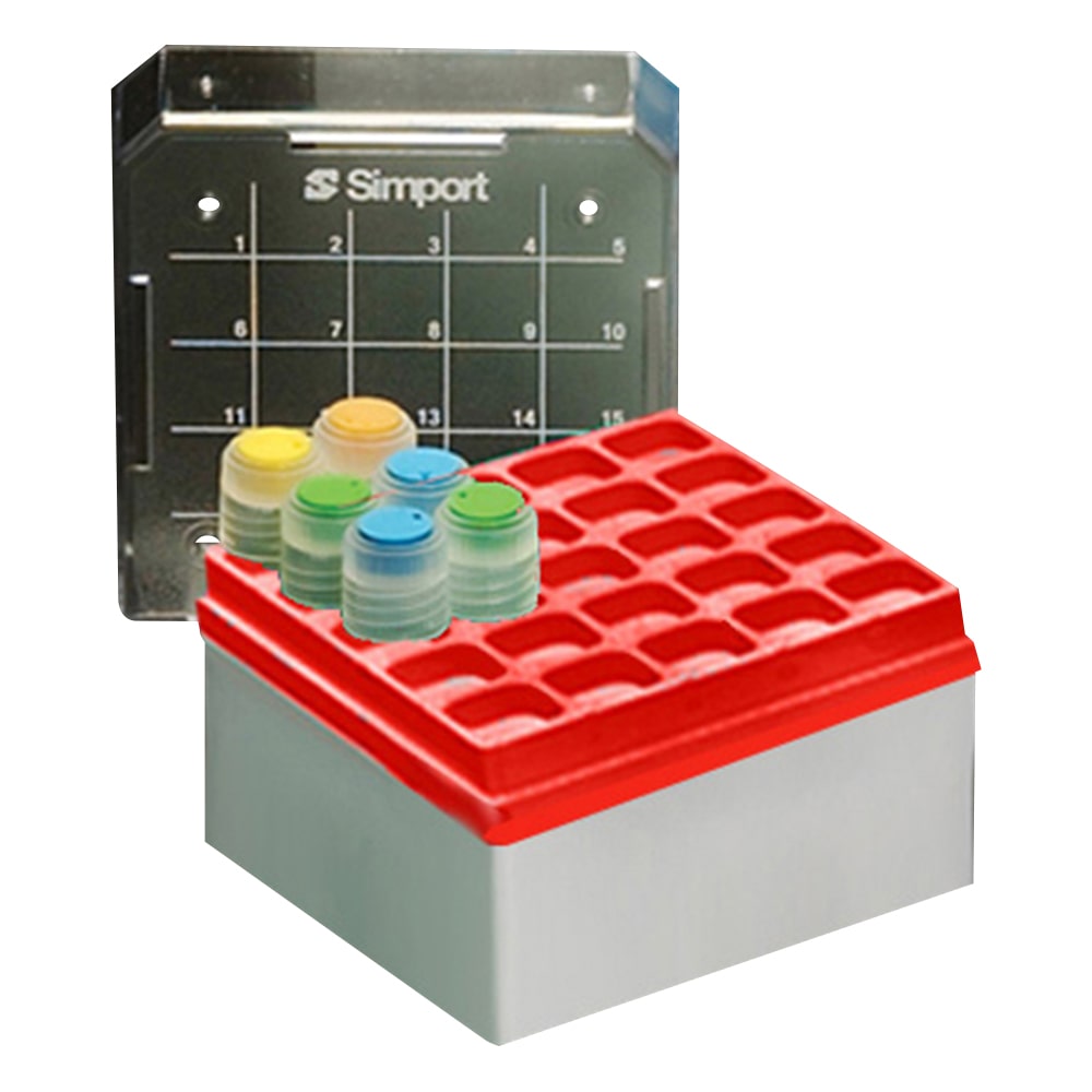 Simport クライオストレージボックス Cryostore(TM) 赤 8個入 T314-225R 1パック(ご注文単位1パック)【直送品】