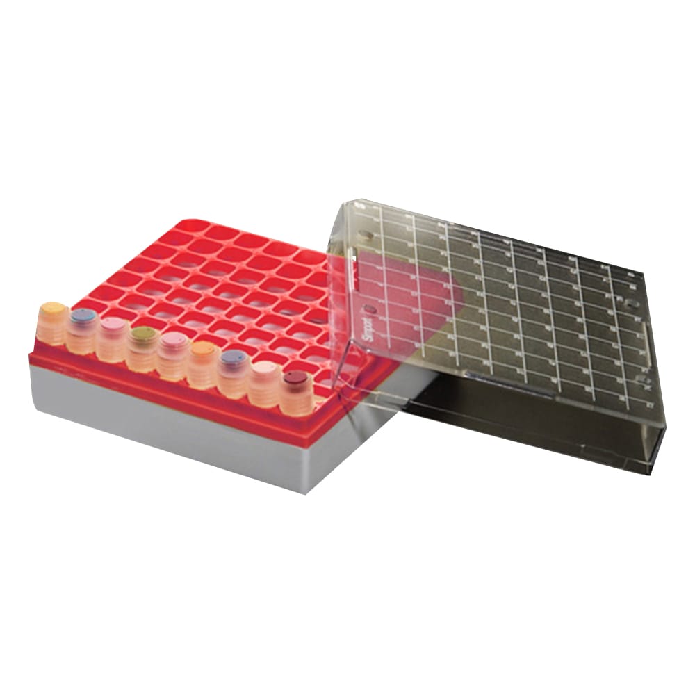 Simport クライオストレージボックス Cryostore(TM) 赤 4個入 T314-281R 1パック(ご注文単位1パック)【直送品】