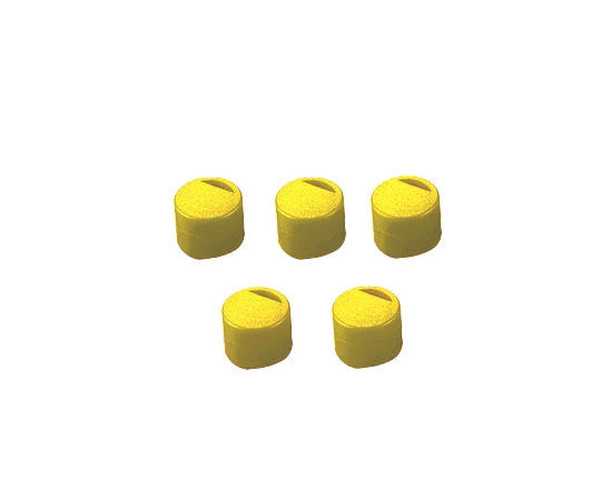 アズワン クライオチューブ用 キャップインサート 黄 500本/袋×4袋入 6000-06S 1箱(ご注文単位1箱)【直送品】