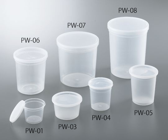 アズワン ディスポPPサンプル保存容器　863mL　100個入　PW-06 1箱（ご注文単位1箱）【直送品】