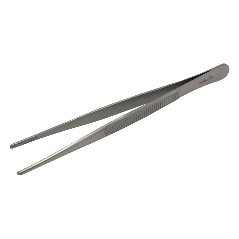 ナビス(アズワン) ピンセット(小波)150mm 無鈎 1本(ご注文単位1本)【直送品】
