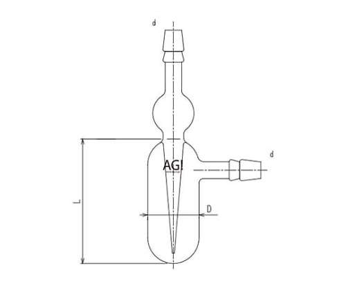旭製作所 バブラー(Ⅱ) 4182-25/60 1個(ご注文単位1個)【直送品】