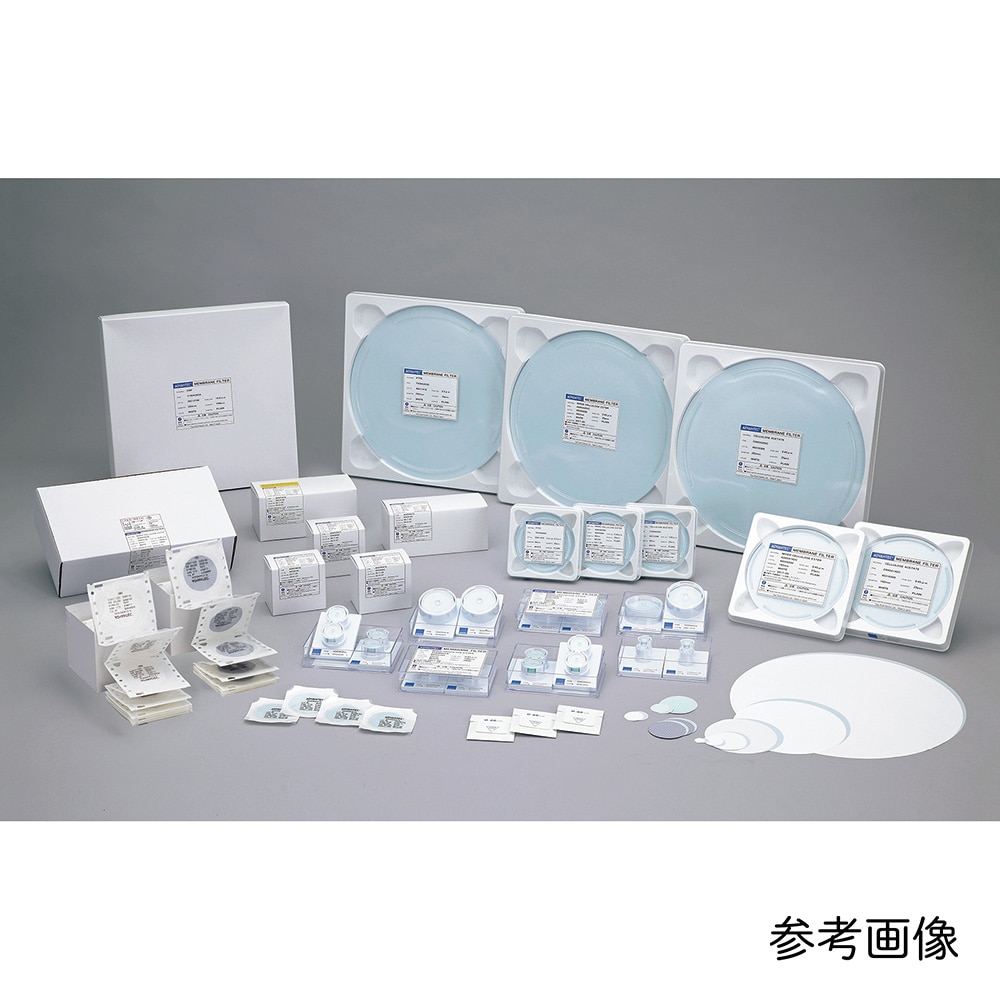 ADVANTEC メンブレンフィルター(PTFEタイプ) 孔径0.1μm 25枚入 12010009 1箱(ご注文単位1箱)【直送品】