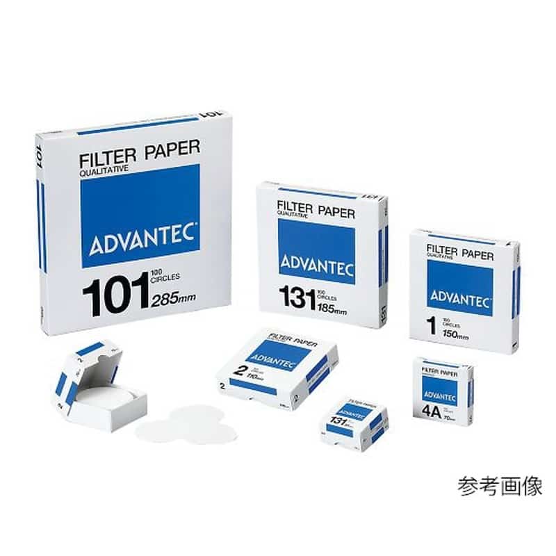 ADVANTEC 硬質濾紙 No.4A 100枚入 01411110 1箱(ご注文単位1箱)【直送品】