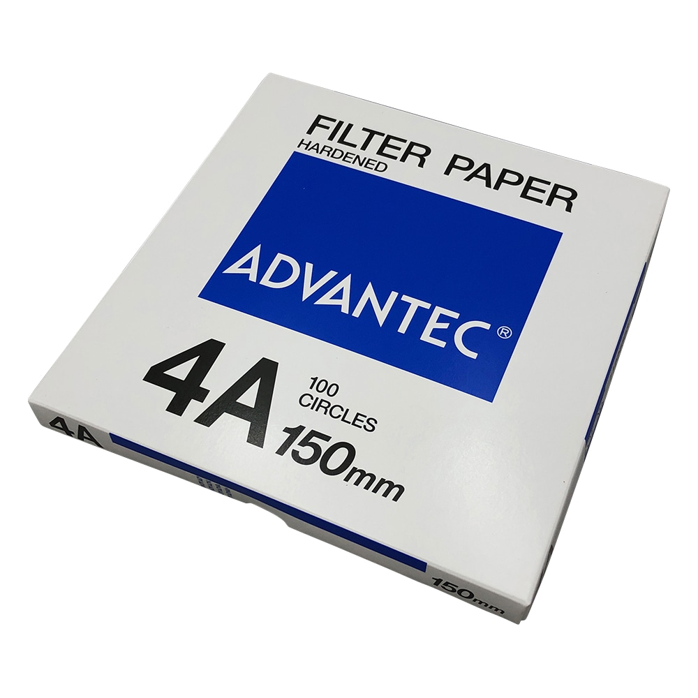 ADVANTEC 硬質濾紙 No.4A 100枚入 01411150 1箱(ご注文単位1箱)【直送品】