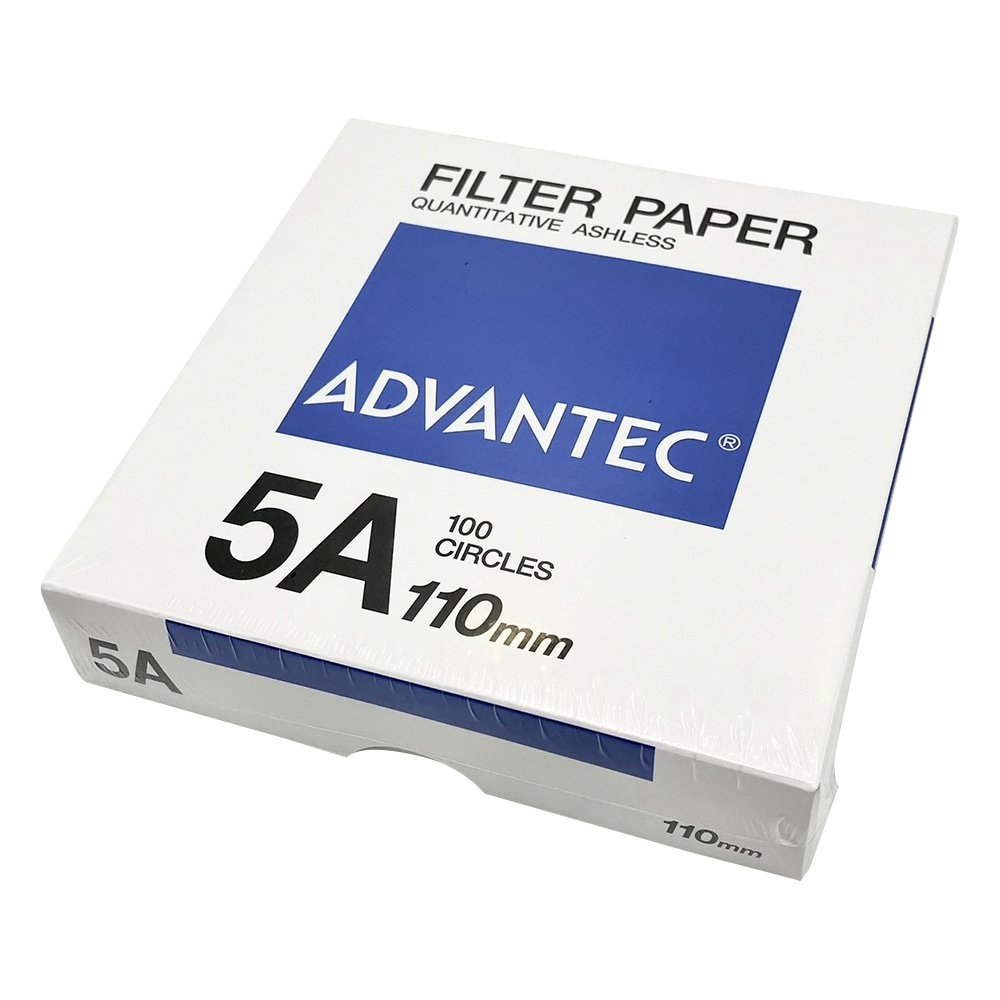 ADVANTEC 定量濾紙 No.5A 100枚入 01511110 1箱(ご注文単位1箱)【直送品】