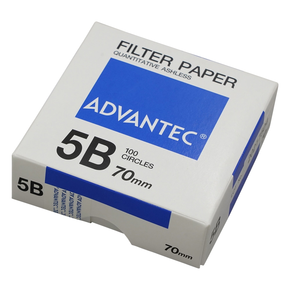 ADVANTEC 定量濾紙 No.5B 100枚入 01521070 1箱(ご注文単位1箱)【直送品】