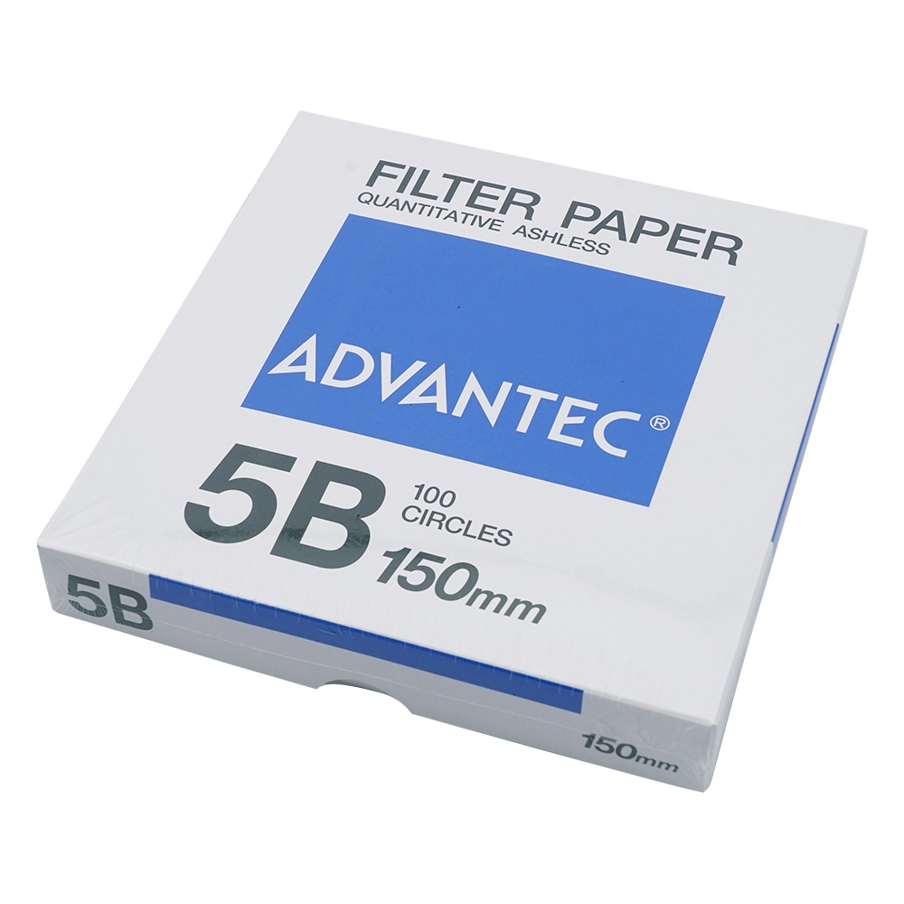 ADVANTEC 定量濾紙 No.5B 100枚入 01521150 1箱(ご注文単位1箱)【直送品】