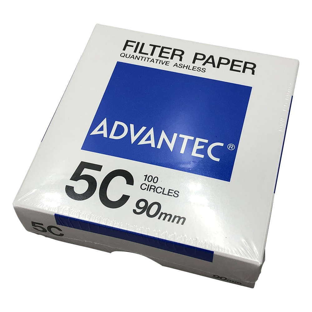 ADVANTEC 定量濾紙 No.5C 100枚入 01531090 1箱(ご注文単位1箱)【直送品】