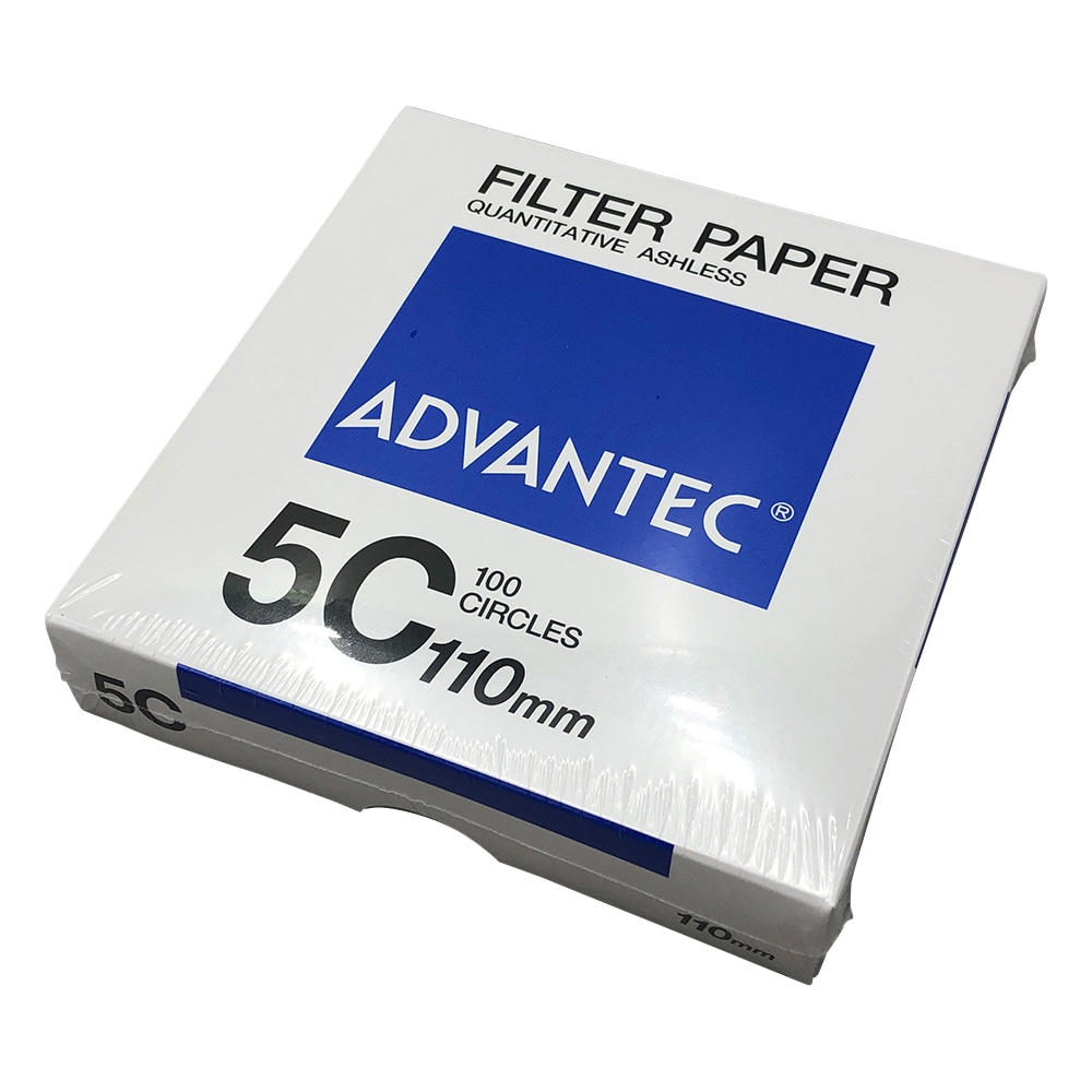ADVANTEC 定量濾紙 No.5C 100枚入 01531110 1箱(ご注文単位1箱)【直送品】