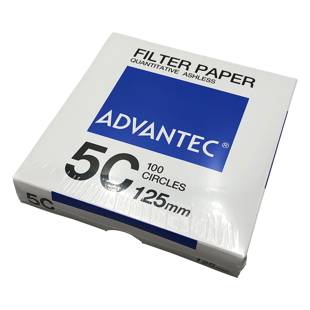 ADVANTEC 定量濾紙 No.5C 100枚入 01531125 1箱(ご注文単位1箱)【直送品】