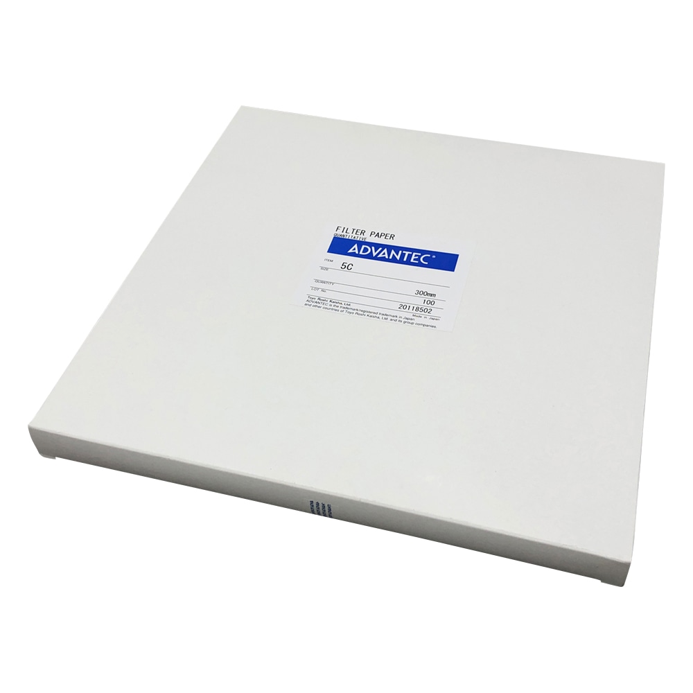 ADVANTEC 定量濾紙 No.5C 100枚入 01531300 1箱(ご注文単位1箱)【直送品】