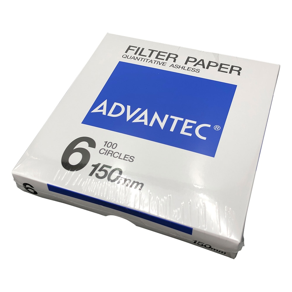 ADVANTEC 定量濾紙 No.6 100枚入 01601150 1箱(ご注文単位1箱)【直送品】