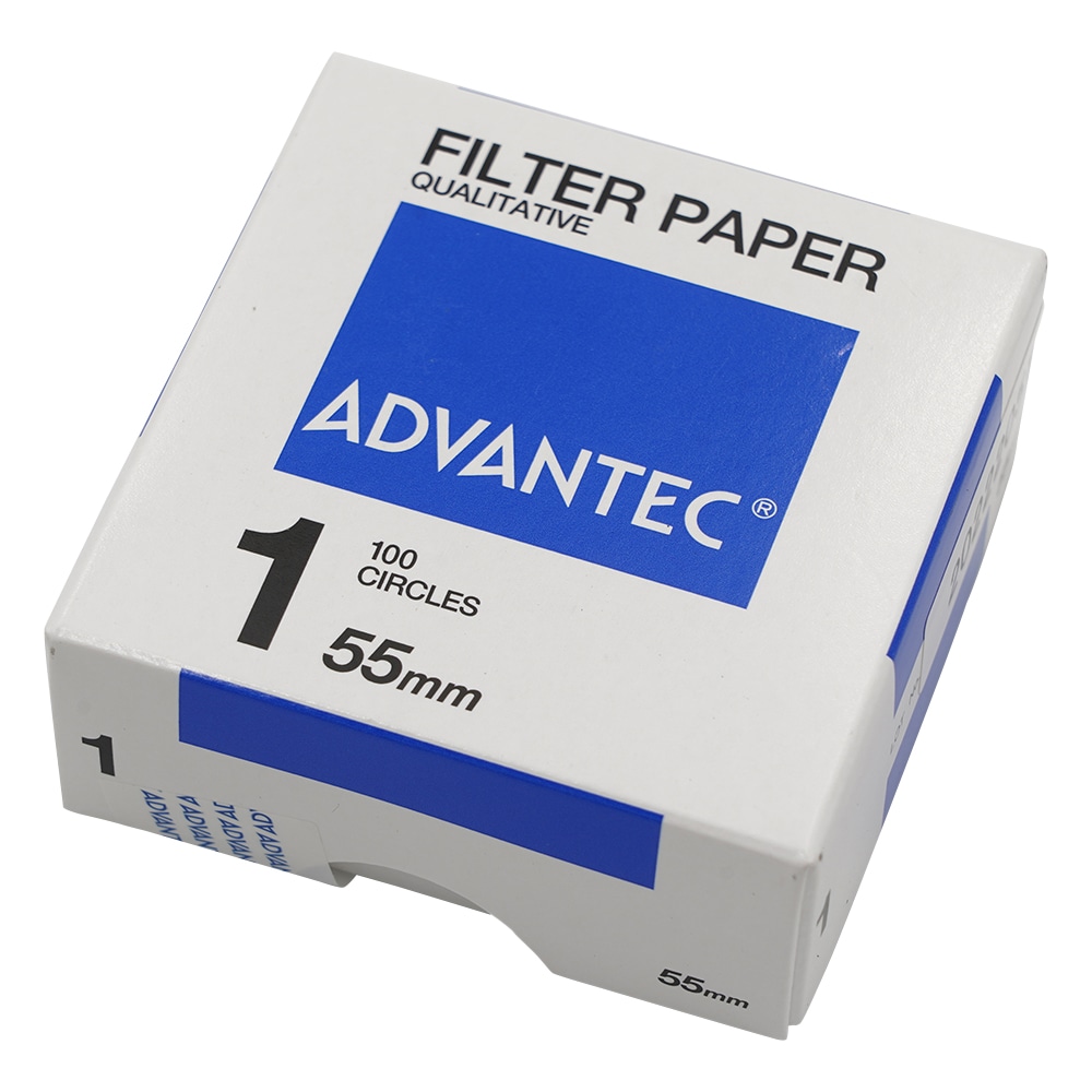 ADVANTEC 定性濾紙 No.1 100枚入 00011055 1箱(ご注文単位1箱)【直送品】