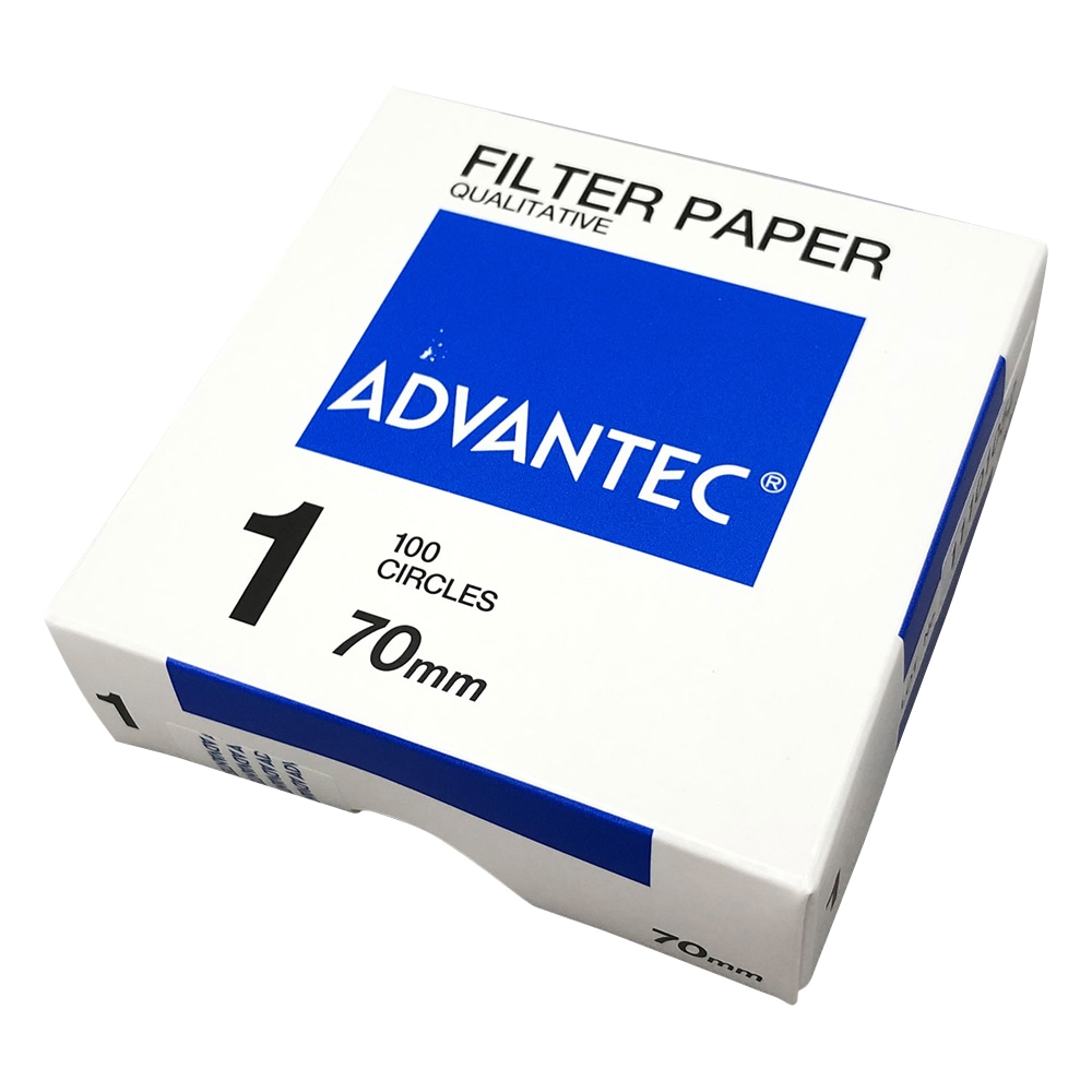 ADVANTEC 定性濾紙 No.1 100枚入 00011070 1箱(ご注文単位1箱)【直送品】