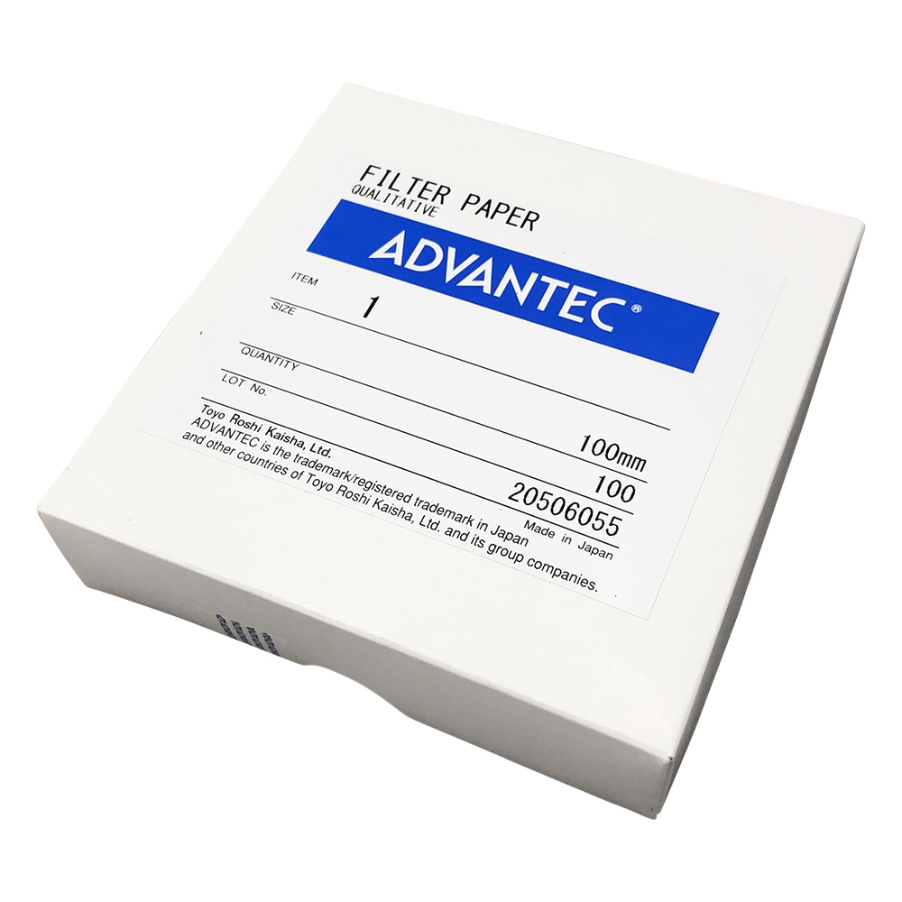 ADVANTEC 定性濾紙 No.1 100枚入 00011100 1箱(ご注文単位1箱)【直送品】